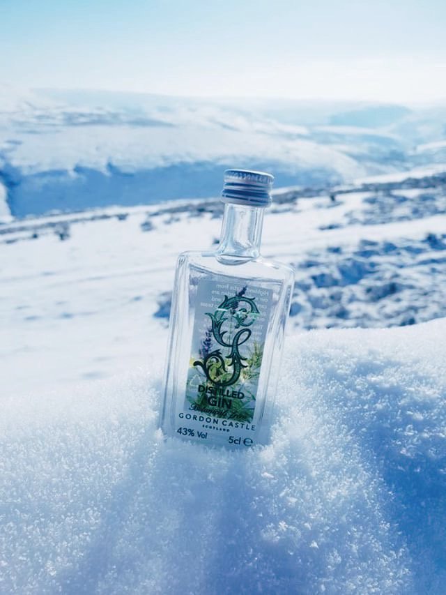 GordonCastleGin's tweet photo. What a fantastic image of our gin miniature sent in by @theginden ❄️
Tag us in your photos with #gcgin and #gordoncastlegin https://t.co/KFloJa2Lta