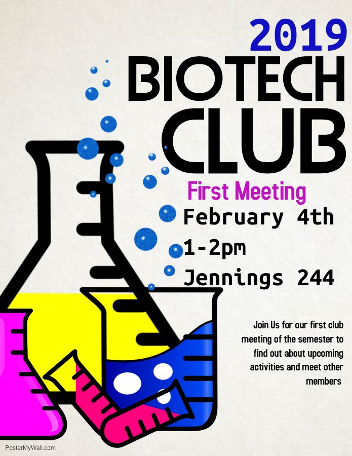Stop by today for our first meeting and to hear about upcoming events!