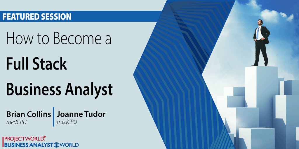 Want to know “How to Become a Full Stack Business Analyst”? Join <a href="/briancollins37/">Brian Collins</a> and <a href="/tudorjl/">Joanne Tudor</a> during their session at #PWBAW TORONTO to learn more! May 27-30 #PWBAWTOR19 #PWBAWTOR #Conference #BA #PM #PMI #IIBA #PDU #CDU #BAOT #PMOT

 ow.ly/9A6K50kfsWG