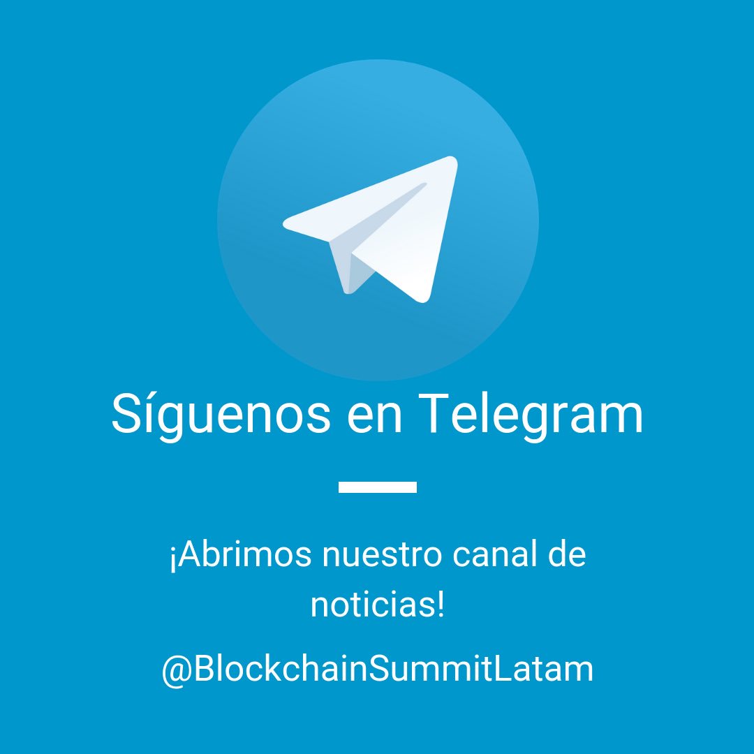 BlockSummitLA's tweet photo. También abrimos nuestro canal de #Telegram donde dia a día compartimos las noticias y novedades más relevantes sobre #Blockchain y #Criptoactivos en #Latinoamérica y el mundo en español �� 🤓 👏 

Síguenos en 👉🏻 https://t.co/UUcLc7JDE3 😃 https://t.co/X8YTmXbkXW