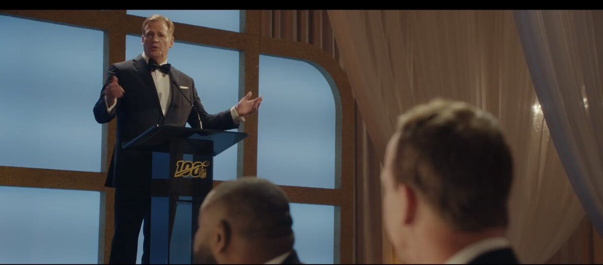 darrenrovell's tweet photo. Not only did the NFL get the commercial time for free for its award-winning ad (a $21.4 million). It didn’t pay a single player to be in it, aside from expenses to attend shoot. https://t.co/VcIWGuu54u