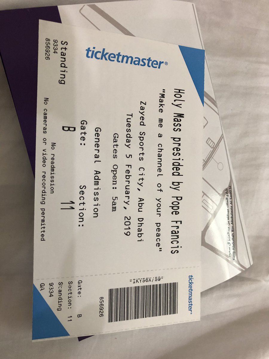 nexie33's tweet photo. Only few hours, can’t wait to attend the mass by the Holiness Pope Francis here in Abu Dhabi #PopeFrancisInUAE #AbuDhabi #zayedstadium #uae https://t.co/z3I77mrBgP
