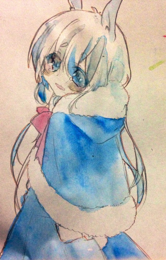 出先であいぽんくんのメモ帳に指でもさもさ描いた朔間凛月もらくがき 