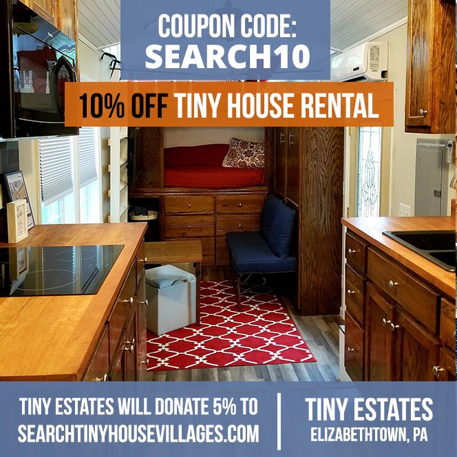 SearchTinyHouse's tweet photo. Tiny Estates will donate to https://t.co/nwPHYTif2r everytime you use coupon code: SEARCH10.  Get 10% OFF your rental! https://t.co/v4p3Azedv9 https://t.co/PEf0Mi6hqF
