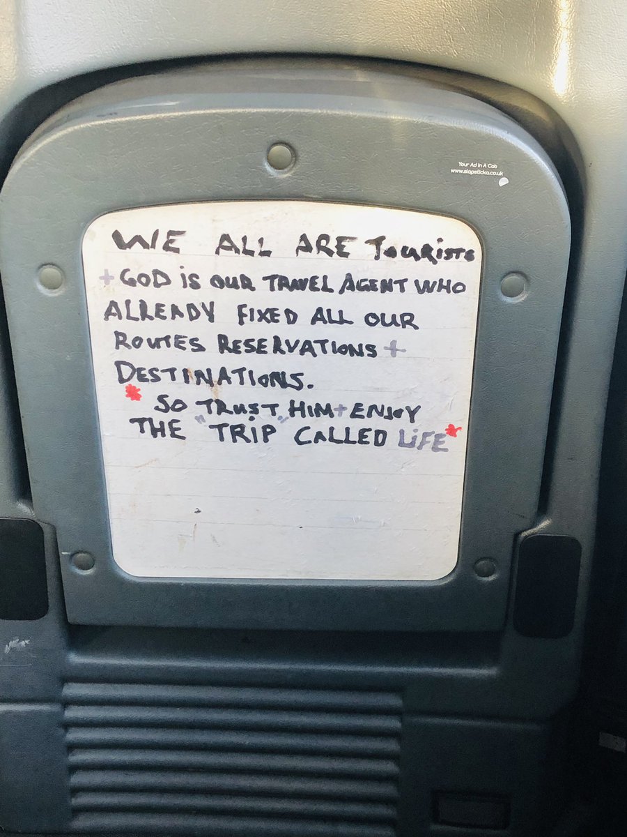 _Anj_Khan's tweet photo. Life is a journey of learning #TOATaxis message 👇 #BlackCab https://t.co/avYyUMqBnk