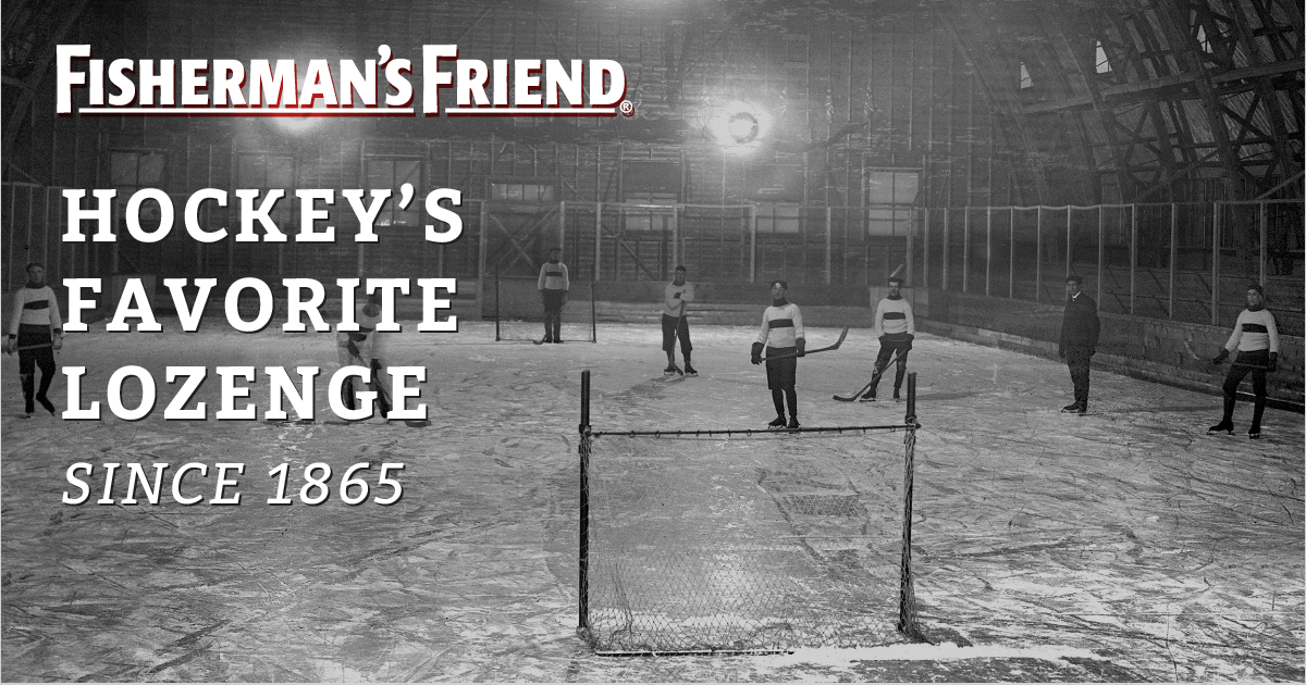 NESN's tweet photo. Fisherman's Friend lozenges save the day for hockey fans. Keep cheering all day long with their legendary strength and relief since 1865. #legendary #legendarystrength #FishermansFriend #Hockey #Friend https://t.co/SToGXf0qxz