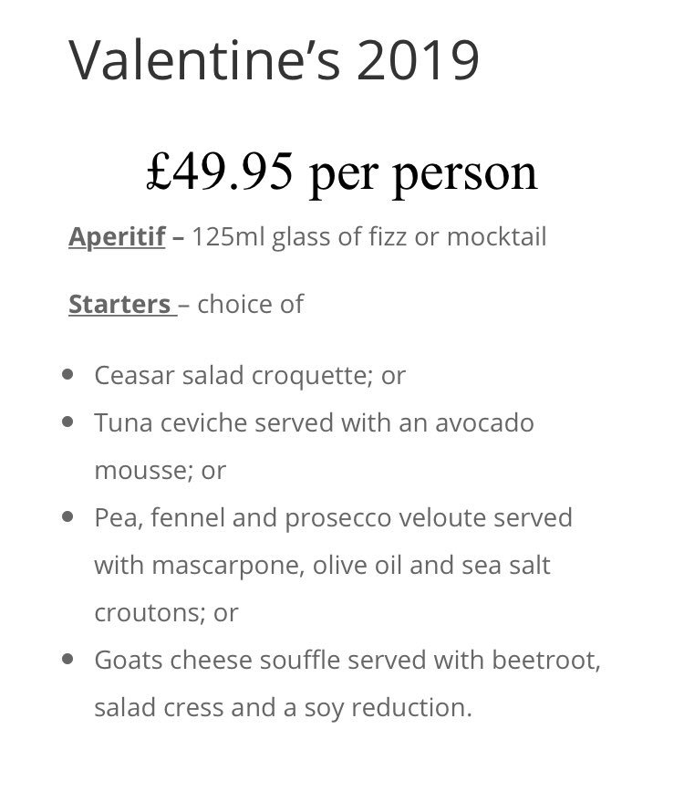 OTGrestaurant's tweet photo. Looking for the perfect place to take your love on the 14th - have you seen our special Valentine’s menu? It will be the best night in #Stevenage #Herts Book now and email marie@onthegreenrestaurant.co.uk https://t.co/InSx2cfArN