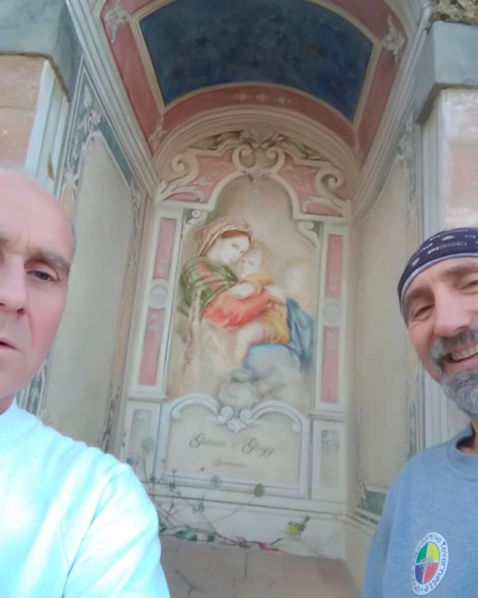 ChiantiMarathon's tweet photo. We are checking the route, and this is a wonderful recently renovated tabernacle that the athletes of the 21km and 10km will meet on the fourth kilometer.
It is really worth to run this race to admire similar beauties. 👟💯🏃🏻‍♂️🏃🏼‍♀️ 
#trail #ultratrail #NordicWalking #running #runners https://t.co/2sOYSceC9E