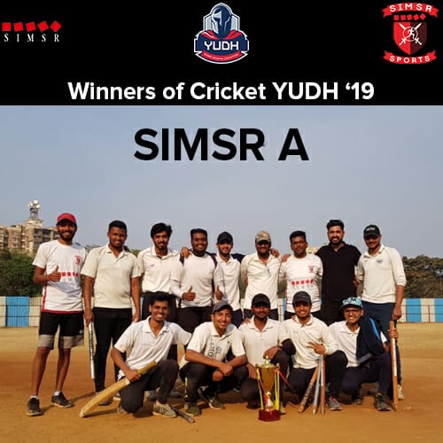 kjsimsports's tweet photo. Day 2 of Yudh started with an intensive battle between SIMSR and TISS on the cricket field.
We are proud to announce the winners of the Yudh Cricket Tournament - SIMSR A Team 
Many more battles are yet to be concluded and many more trophies to win!
#Yudh19 #simsrsports #cricket https://t.co/GS40EDKQiA