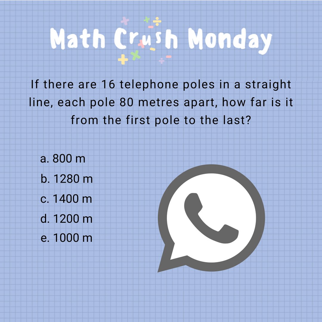 MohawkLSC's tweet photo. Do you know the answer to our Math Crush Monday? Comment with your answer below. BONUS: The 1st student to bring the correct answer to the LSC (Room C122) will receive a prize! #MOLSC #MOMathHelp https://t.co/O6Pqj69eKU
