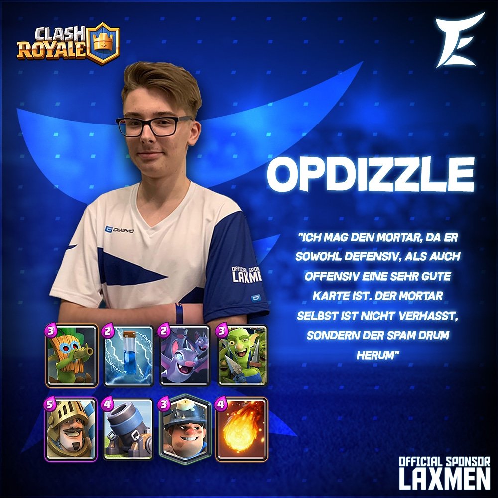 TryElite_eSport's tweet photo. Wir haben PDIZZLE nach seiner Meinung zum so verhassten Mortar Spam Deck gefragt!🕹️♟🗞️ https://t.co/CTW85XjVpA