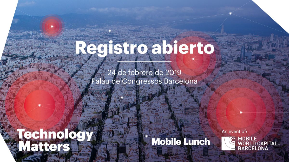 Llega la 4ª edición de #mLunch19, el evento de networking que se emmarca dentro de #MWC19. Una oportunidad única de intercambiar conocimiento con profesionales de reconocimiento internacional. 

¿Te lo vas a perder? 

> Información y registro en bit.ly/2TvSqOi