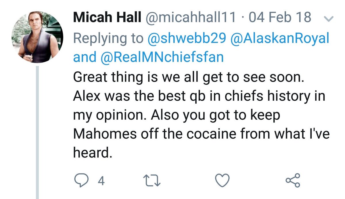 Cocaine's a helluva drug, Micah.