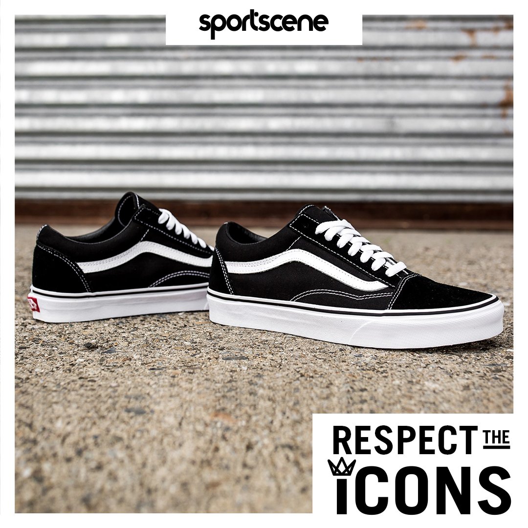 vans old skool black and white sportscene