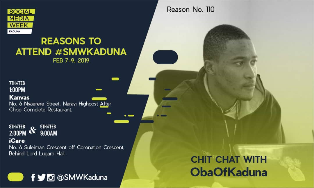 SMWKaduna's tweet image. @ObaofKaduna Will be at the #SMWkaduna. 
Come and meet him and collaborate.