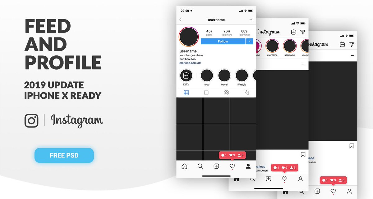 MDmarinad's tweet photo. You want it? You got it!!
Instagram’s UI iPhoneX ready with updates!

Download for FREE at my website:
https://t.co/GXijHlXu3O https://t.co/uV5H0RtsIM