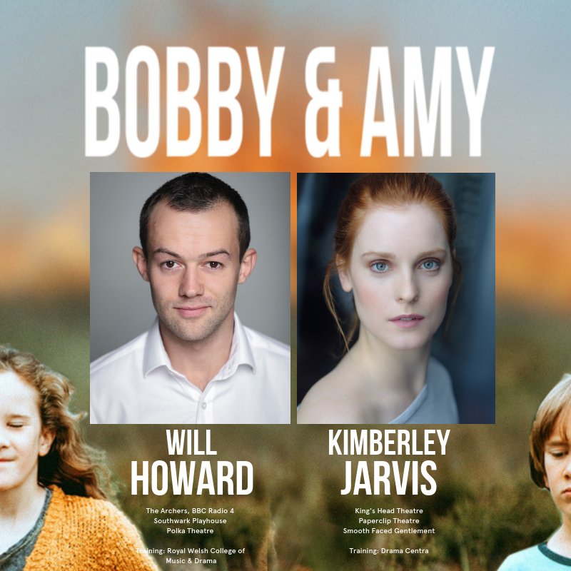 bobbyandamyplay's tweet photo. 🚨CASTING ANNOUNCEMENT🚨

We are beyond thrilled to announce that @_WillHoward &amp; @kimberley_jarvs will be joining us as Bobby &amp; Amy.

You might know Will as Dan from @BBCTheArchers, and recent @DramaCentreCSM graduate Kimberley has already been called "spellbinding" by @TheStage. https://t.co/Yqw3N6qZPd