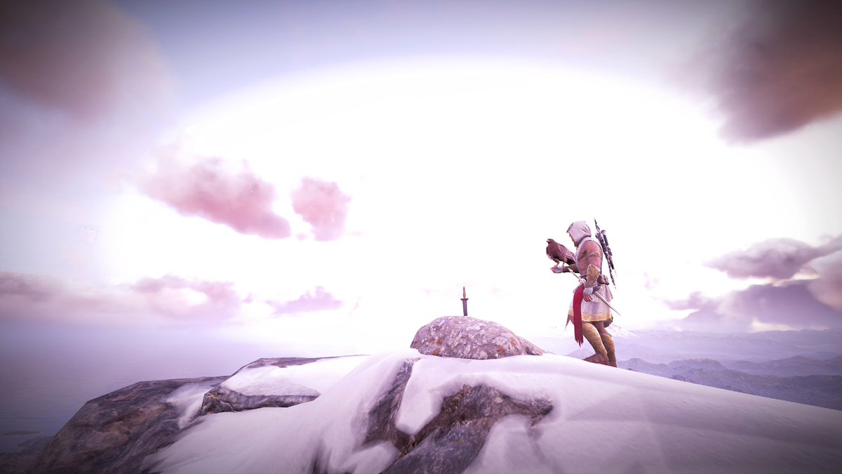 Skye_Gu's tweet photo. #Odyssey μαλάκα！众人看春晚的时候，我在游历古希腊，看了下夜景，见到了石中剑，干掉了大块头和某个领袖。Emma，第三张这个……没想到系统挺……真会找角度，这样对大块头真的好吗？…… https://t.co/OvVK6EBYMW