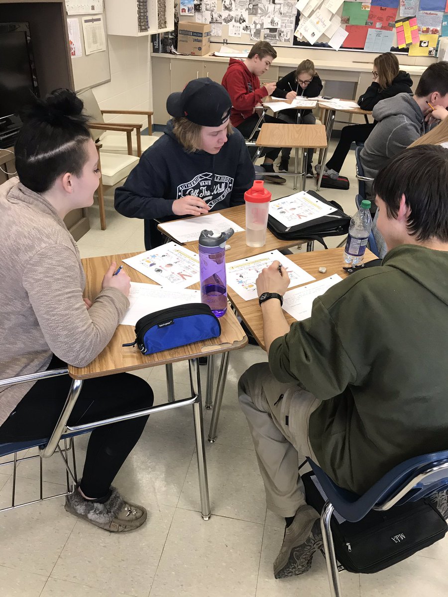 KelliWhite6's tweet photo. Exploring our ideas and connections to @gcouros Visual today in #innovation20acs class through conversations and wondering, “What characteristics are important to be successful in life?” #sidebysideacs #bigideas #groupsof3 https://t.co/yifxRfQF1F