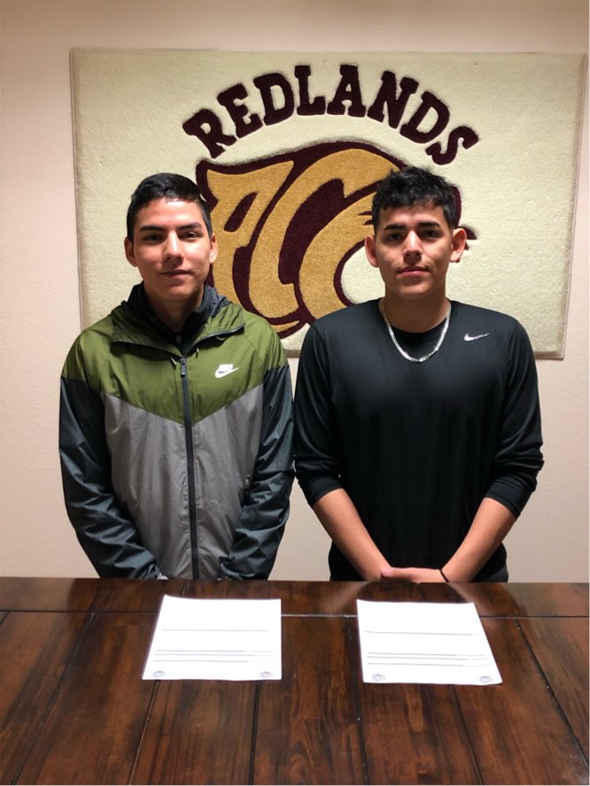 XCcoachCox's tweet photo. @redlandscougars help me welcome our first official signees for our men's cross country team; Brothers from Omega Oklahoma who are also proud members of the Army National Guard. #cougarpride #buildingourlegacy #redlife #runners4life https://t.co/UUm71USW4h