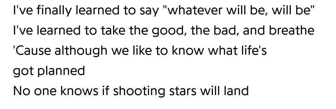 eddievf's tweet image. No one knows if shooting stars will land #WhateverWillBe