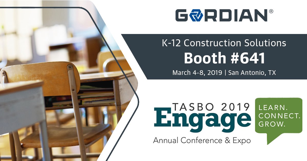 GordianCompany's tweet photo. We're a proud business sponsor of #TASBO19, kicking off next week! Visit Booth #641 to learn how Gordian's Job Order Contracting & ezIQC solutions can meet your school district's construction procurement needs. #TXed #TASBOEngage @tasbo https://t.co/CkiQW2OAqq