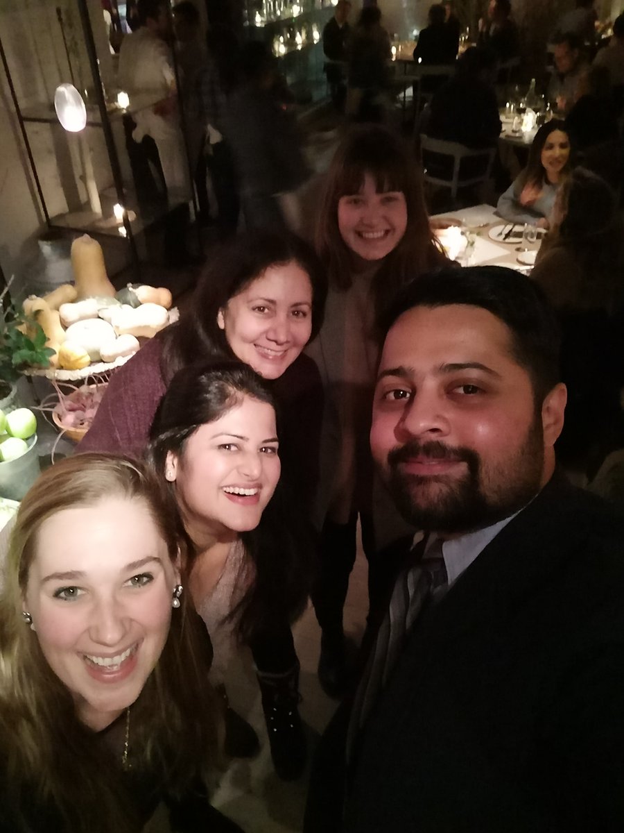Vaultcareers's tweet image. Our team had a great time connecting with @Infosys over dinner in NYC last week! Their global internship program #InfosysInstep is ranked as the No.1 overall internship for 2019 by Vault.