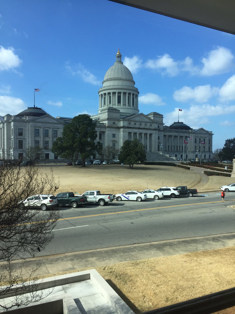 Beautiful day to visit the Arkansas State Capitol in Little Rock. #arpx