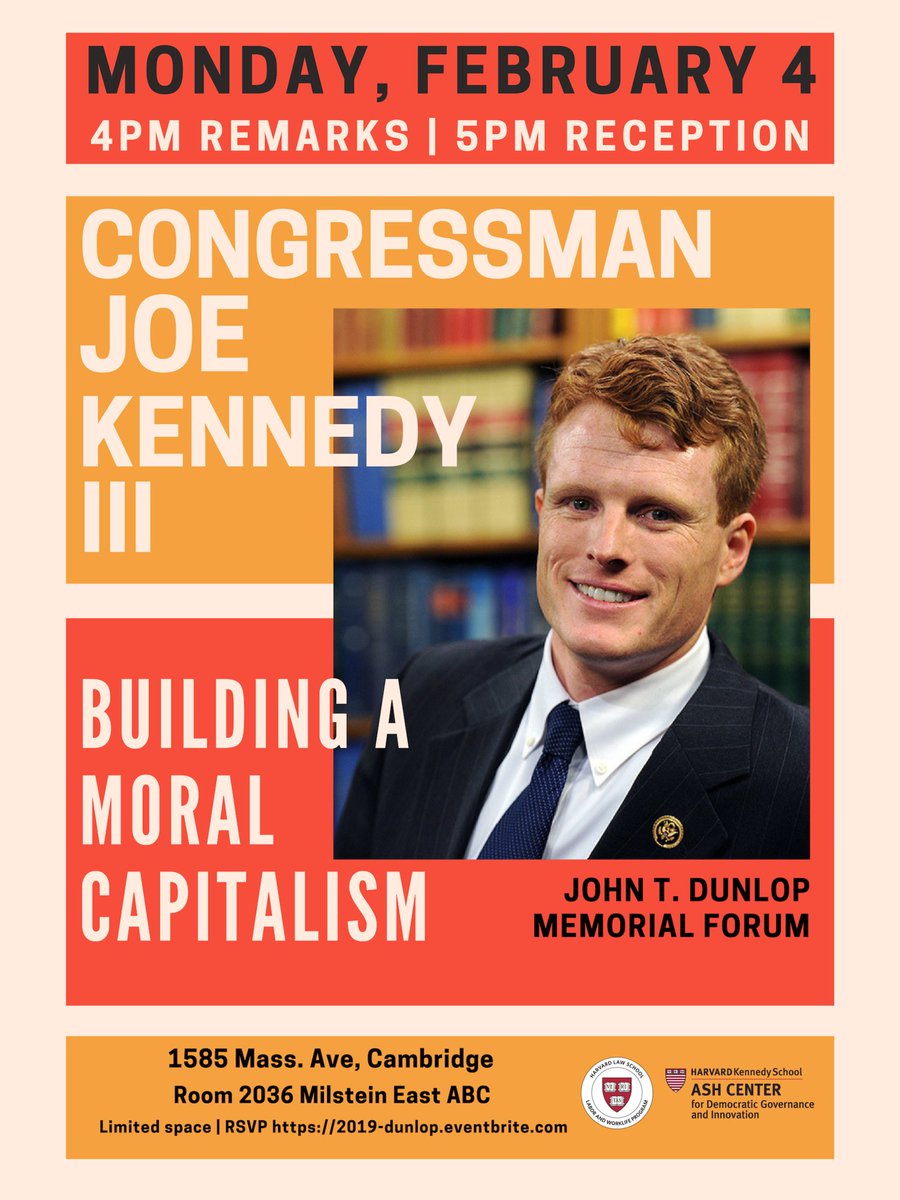 Congressman Joseph P. Kennedy III “Here in American is where immigrants are de-humanised, yet their cheap labour is exploited. They have been historically left behind and systematically marginalised” “Building a Moral Capitalism” at Harvard Law School.
@RepJoeKennedy <a href="/HarvardAsh/">Harvard Ash Center</a>
