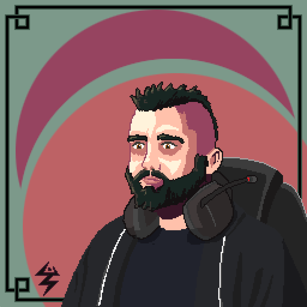Self Portrait to get back a little in the #pixelart world. 
#pixel_dailies