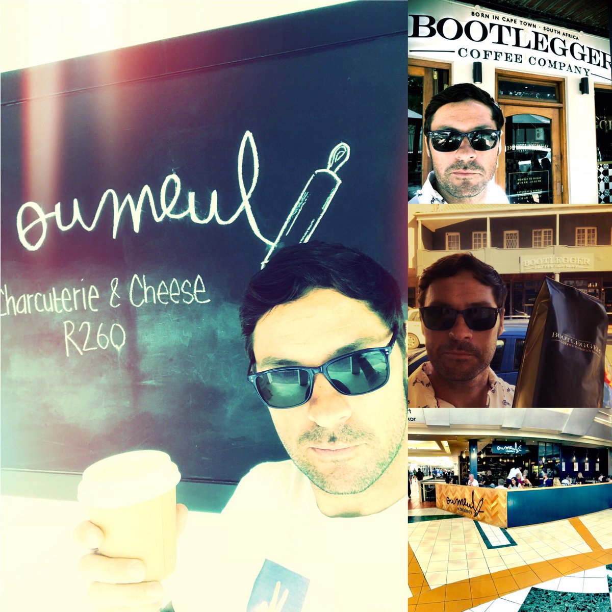 Awesome @oumeulbakkery & @BootleggerCC roadtrip! ☕️ 🥐 🍔 Started at #oumeuldutoitskloof then klapped it straight to Bootlegger Stellenbosch before heading to Bootlegger Three Anchor Bay & finishing at Oumeul Bakery Somerset Mall @pieterbloem @DeWaalBasson @AntonieB1 #roadtrip