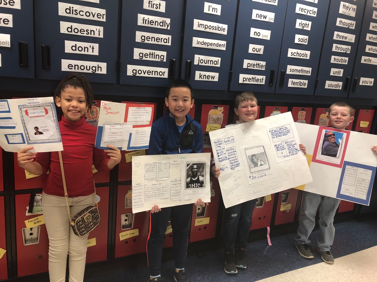 UpchurchLearne1's tweet photo. February is African American History Month: Black History Projects Completed by these Hardworking Learners https://t.co/LYhctSIKLl