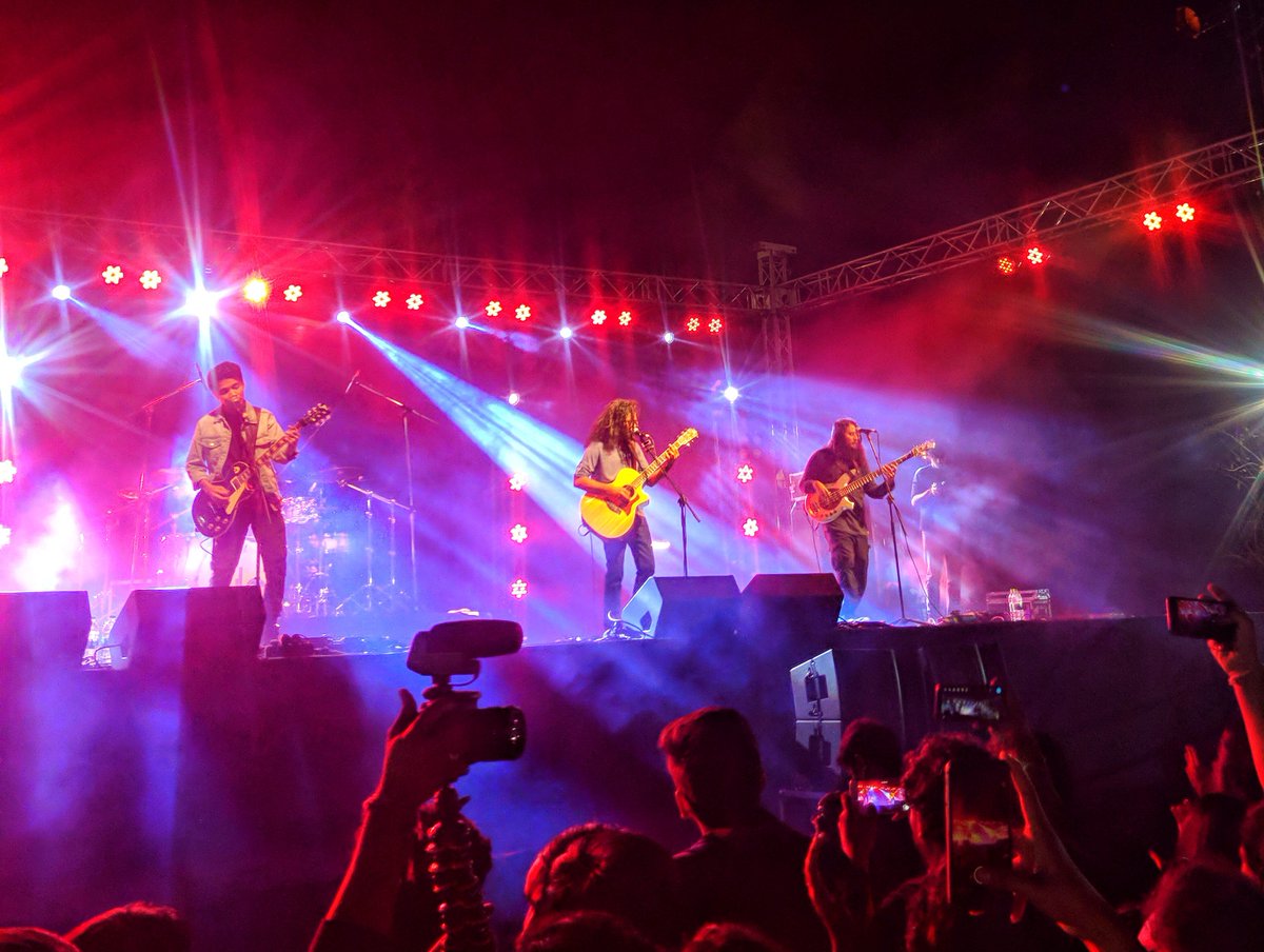 JustAdithyan's tweet photo. @TheLocalTrain Phenomenal performance at FLAME. This is the first time I've seen you guys perform live. https://t.co/IwXefgKvU4