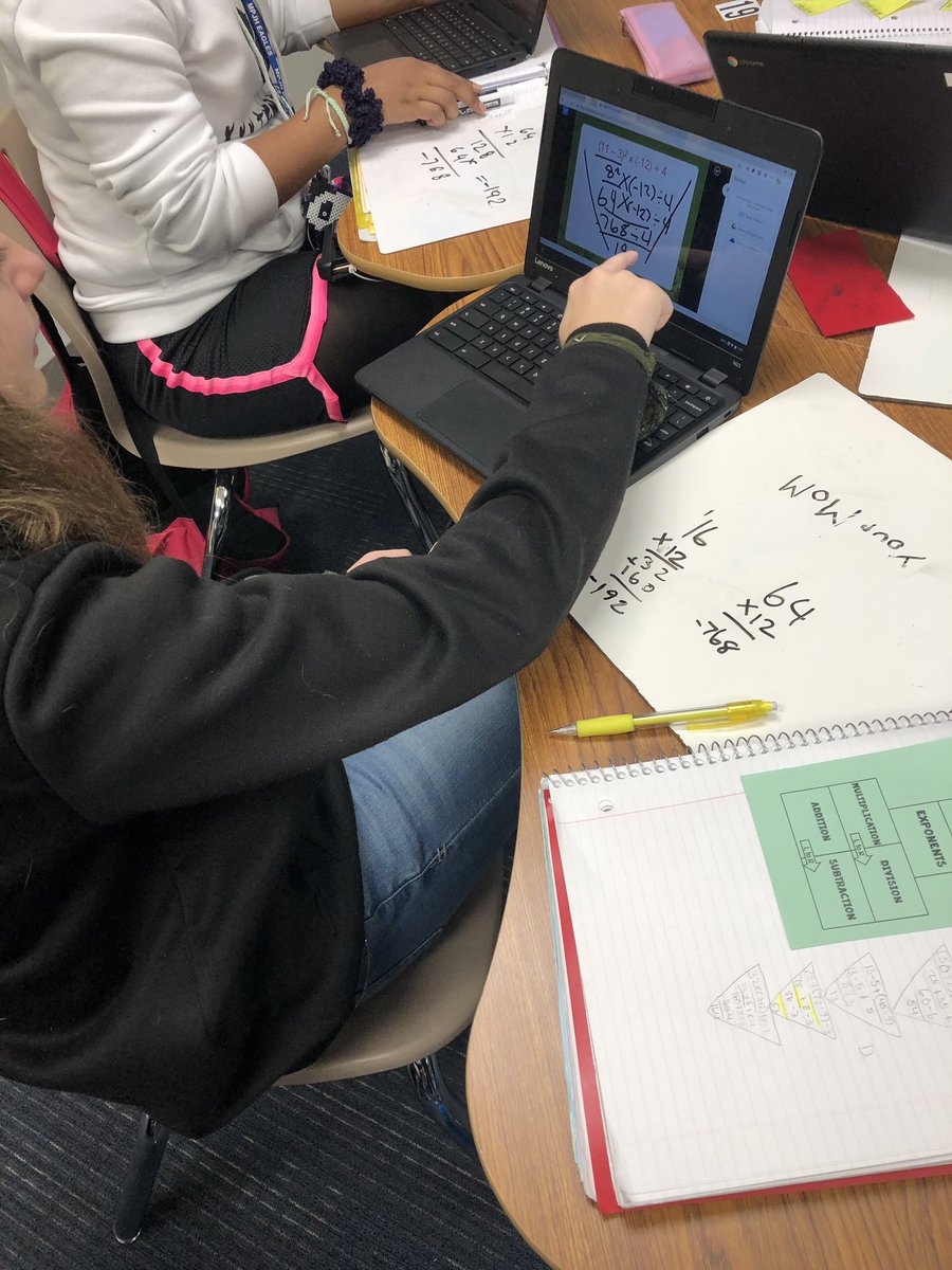 rose_shockeyy's tweet photo. Order of operations practice using Nearpod! 🤗 #mpjhmath https://t.co/6PMGOMRpbP
