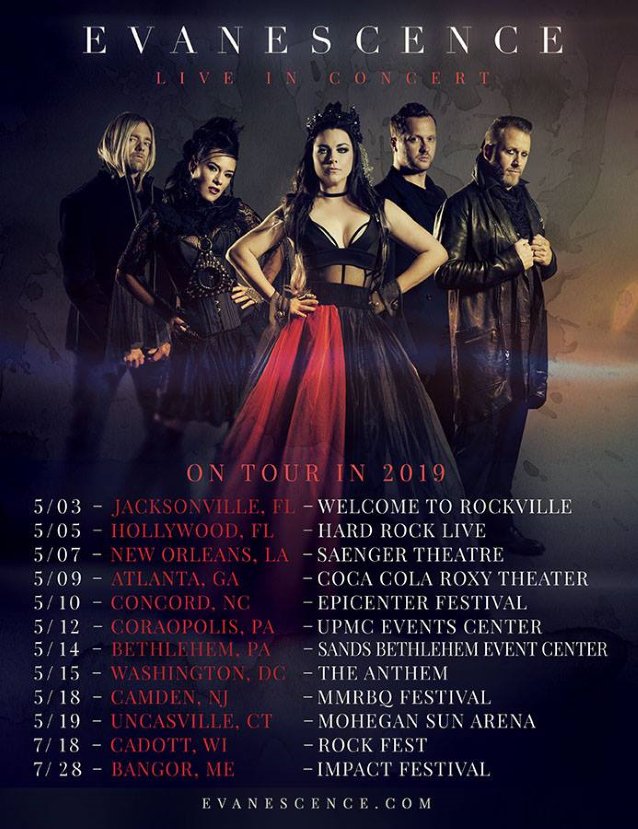 BLABBERMOUTHNET's tweet photo. EVANESCENCE Announces Spring U.S. Tour Dates; https://t.co/YW9Iv0jiIx Presale Available https://t.co/S1XipDWkKC https://t.co/7AMYkeiOyU