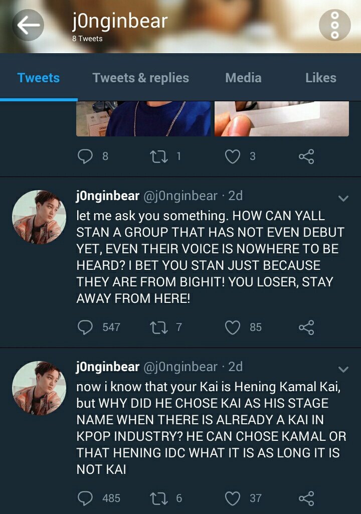 ReportForTXT's tweet photo. REPORT &amp; BLOCK twitter user @/j0nginbear for write hateful tweet about Hueningkai and entire account is spreading negative comments
🔗https://t.co/794HSmUjWu https://t.co/8nU5L2fhIU