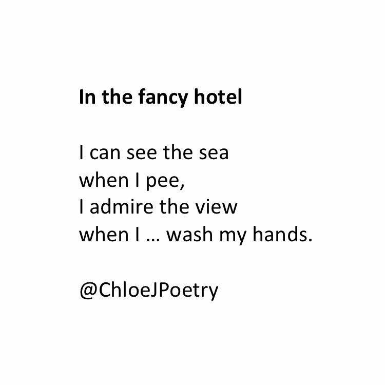 #poetry #amwriting #fancyhotel