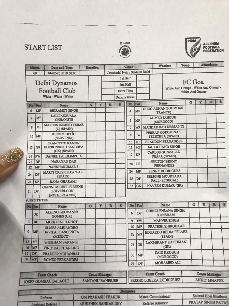 masefield2110's tweet photo. To tight to call between @DelhiDynamos and @FCGoaOfficial tonight in @IndSuperLeague 

Big point for Goa as they chase a top 4 spot but for DDFC a point not enough !

Plenty of twists and turns to come in the league, you can be sure of that  !!! 

#FanBannaPadega #DELGOA #HeroISL https://t.co/XuCHIxhGd1
