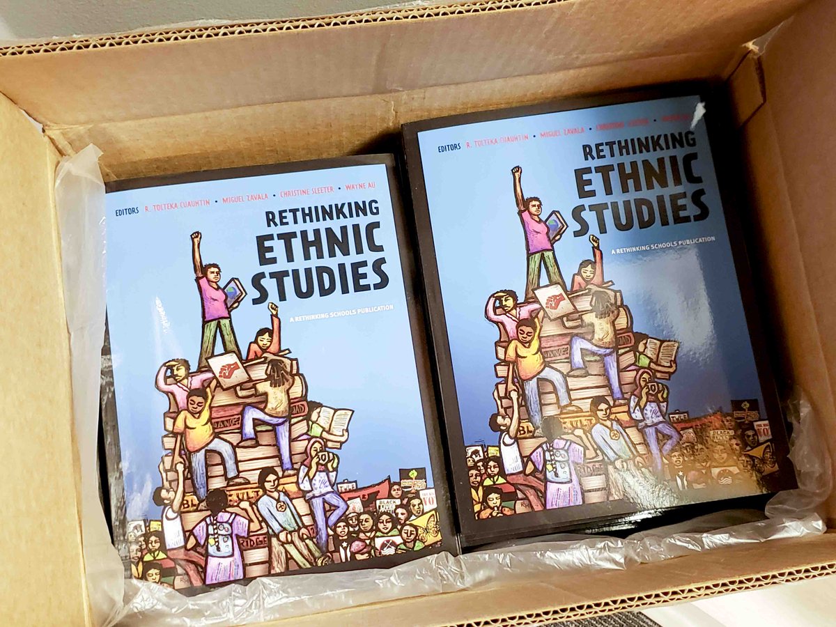 RethinkSchools's tweet photo. Hot off the press! Are you ready to add 𝘙𝘦𝘵𝘩𝘪𝘯𝘬𝘪𝘯𝘨 𝘌𝘵𝘩𝘯𝘪𝘤 𝘚𝘵𝘶𝘥𝘪𝘦𝘴 to your bookshelf? This book is for educators committed to the ongoing struggle for racial justice in our schools.

👉 Order your copy today at https://t.co/vKMIALaZKt. https://t.co/1tl880abdj