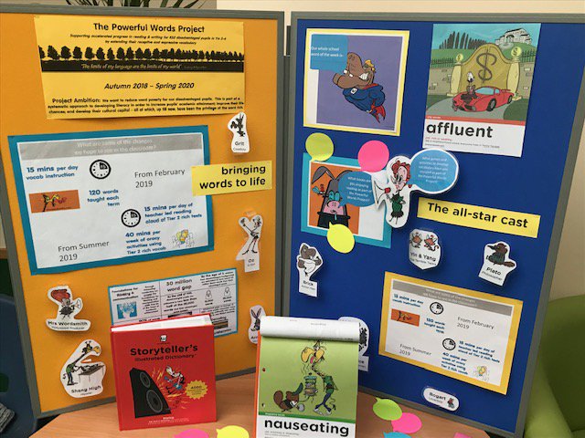 All Saints <a href="/FenlandEastCamb/">Fenland and East Cambs Opportunity Area</a> Inter-church Academy proudly promoting their commitment to developing vocab....and a great way of introducing the wider school community to the @MrsWOfficial resources that are enriching pupils' learning 👍