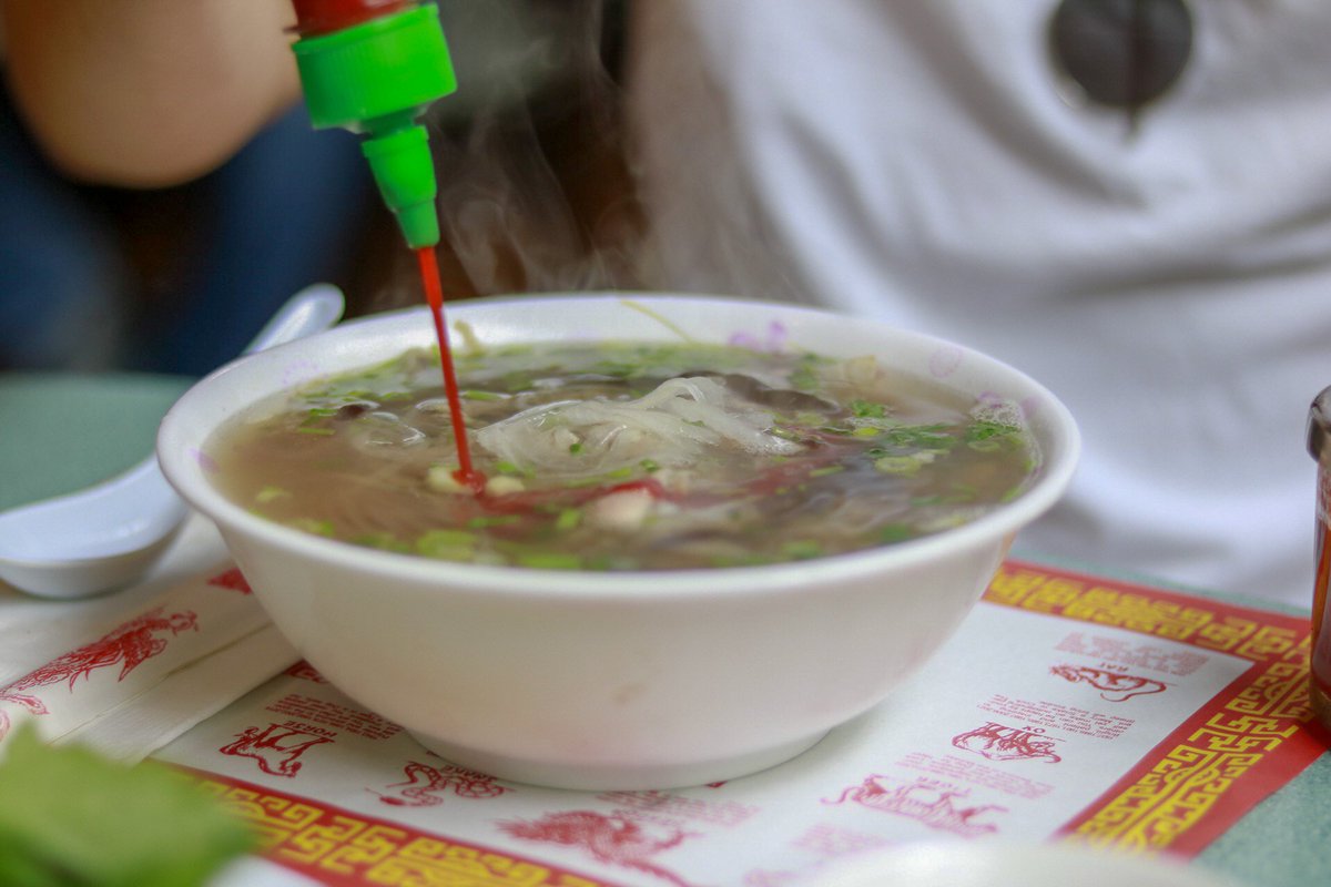 Warm up with a steaming bowl of phở, a classic Vietnamese noodle soup filled with rice noodles, bean sprouts, cilantro, lemon, and chili
Photo: <a href="/peter_r7283/">Peter Ribeiro</a>