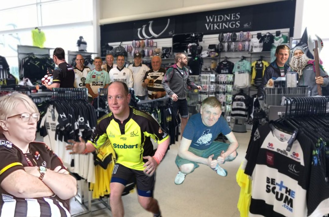 widnesfanss's tweet photo. Fans flooding the Widnes Viking Superstore for the £10 tickets #RaiseAgain #WV10kChallenge https://t.co/ke2QWSznRg