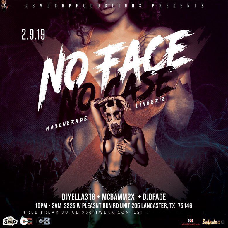 theyluvtae_'s tweet photo. It’s DEFINITELY going down 2/9 so be at #NoFaceNoCase🤪🤪🗣#3MuchProdctions 💰💰 https://t.co/530aRgABoF