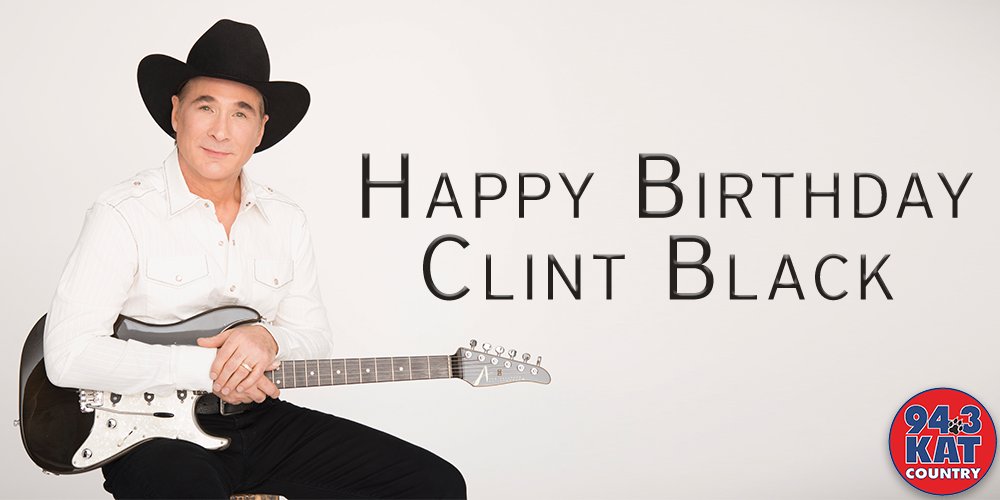 Happy Birthday to Clint Black! He turns 57 today.
What\s your favorite Clint Black song? 