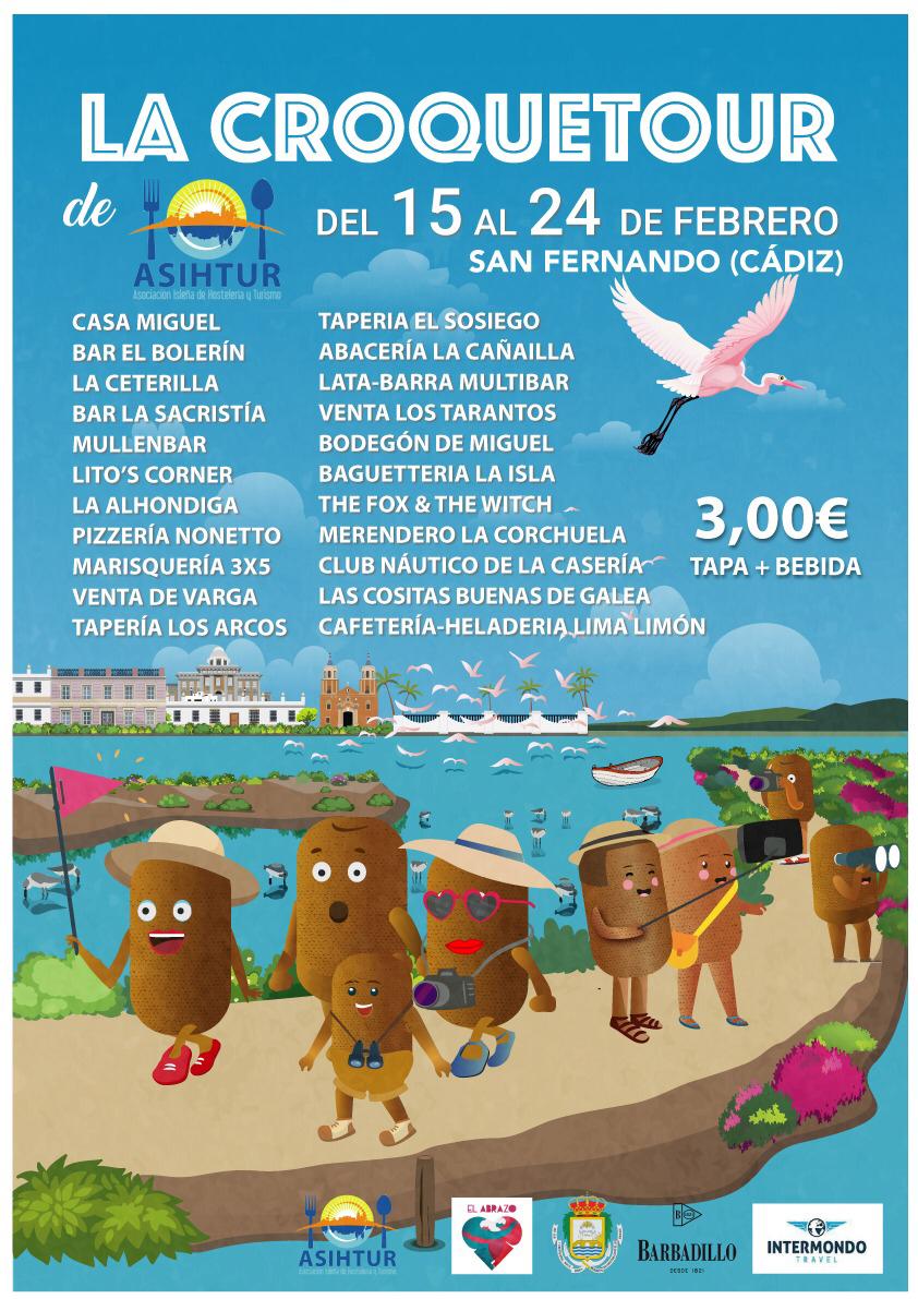 Sfdoturismo's tweet photo. La Tapería de los arcos se incorpora al cartel de establecimientos que participarán en la Croquetour del 15 al 24 de febrero.
#sanfernando #turismosanfernando #croquetour #asihtur #gastronomia https://t.co/RfWnUjtbKZ