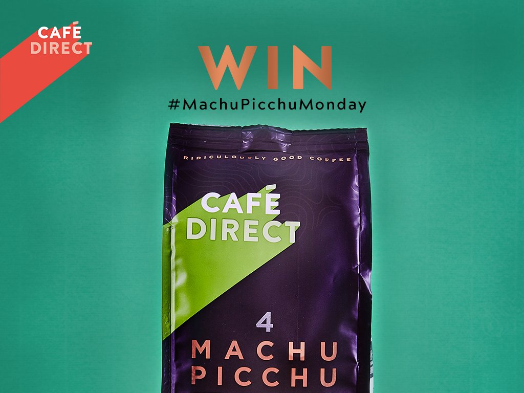 Cafedirect's tweet image. It's a new month &amp;amp; another #MachuPicchuMonday! For your chance to #win a bag of this delicious coffee simply: 🔹 Follow @Cafedirect🔹Comment on this post using the hashtag #MachuPicchuMonday