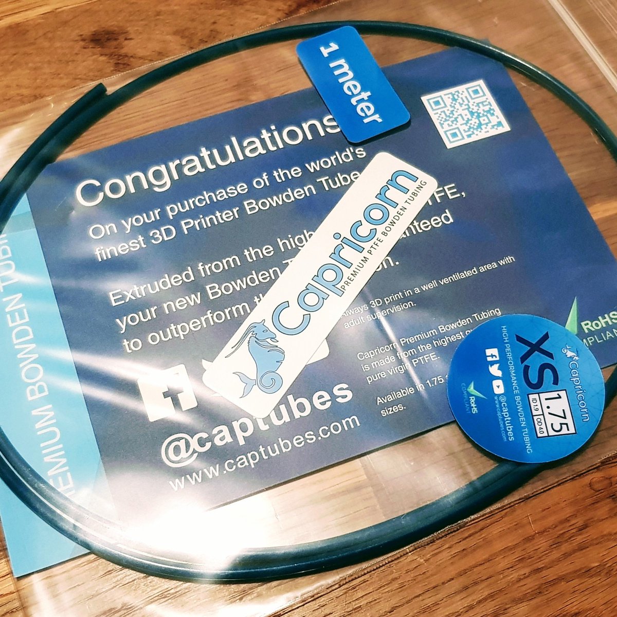 3DMonkeyNL's tweet photo. Tonight is maintenance and upgrade time. Going to replace the ptfe tube of my Geeetech A10 by a original @captubes xs premium ptfe tube. #3dprinter #capricorn #ptfe #3dprinting #geeetech #3dmonkey https://t.co/xOLj6YTvtb