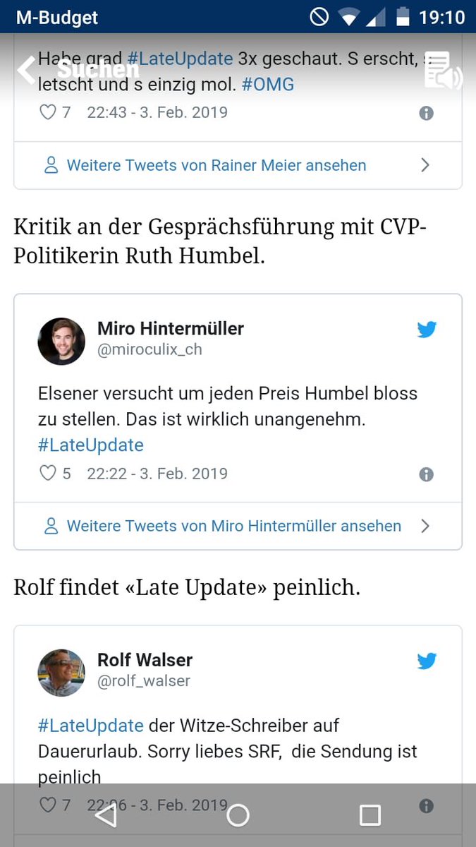 miroculix's tweet photo. Was ich noch unangenehmer finde, ist, wie @20min versucht Stimmung zu machen gegen @SRF und deren Comedyabteilung. #LateUpdate https://t.co/BrpELhAK5n