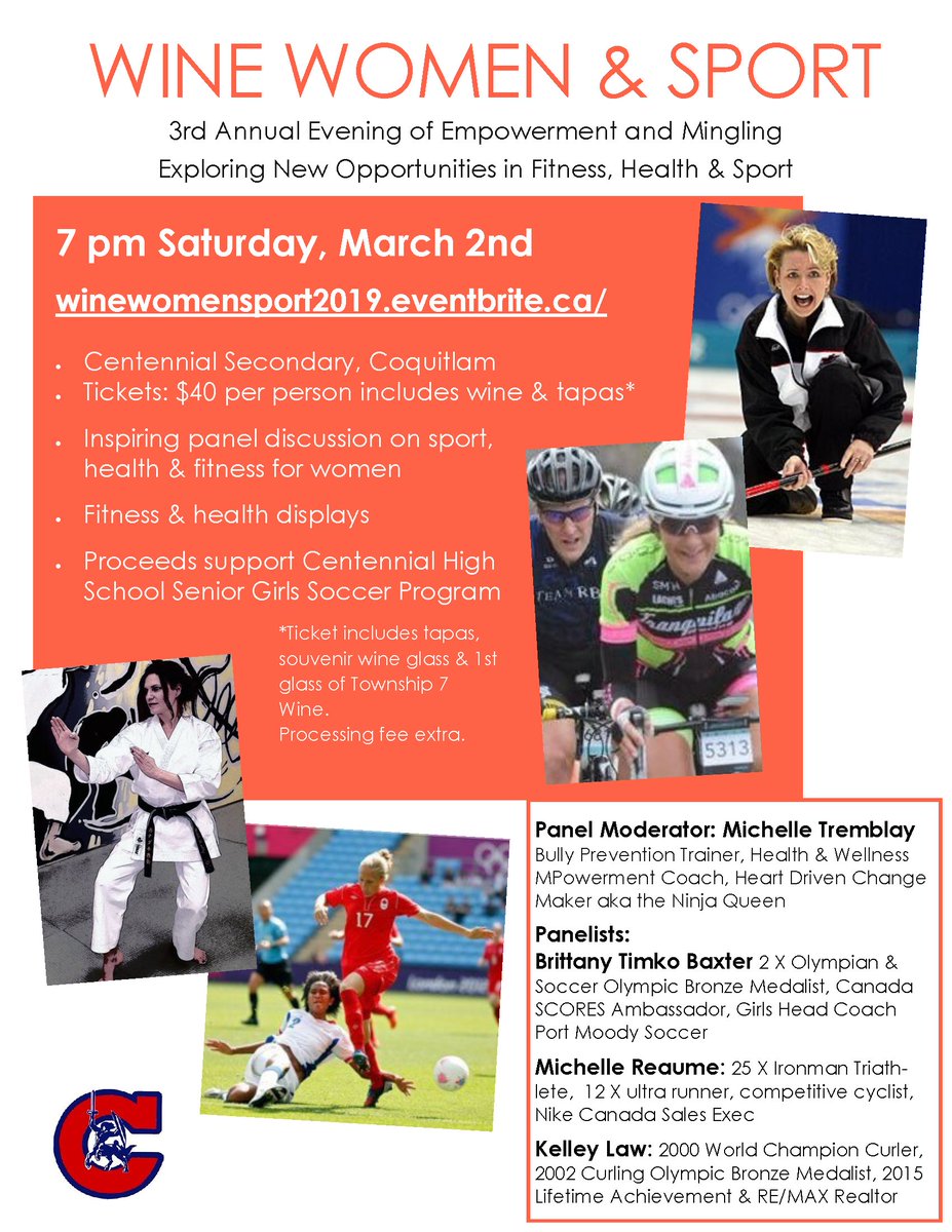 darcelmoro's tweet image. Wine, Women &amp;amp; Sport is an event we hope will leave you connected empowered &amp;amp; with an inspired heart; is about women gathering together to support girls in sport at the local level; is @mpower_lives Ninja Queen + 3 local moms with amazing stories in sport
winewomensport2019.eventbrite.ca