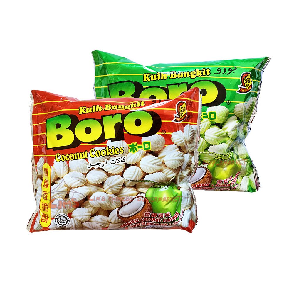 A Malaysian favourite 🇲🇾: Boro Coconut Cookies. 
Now in stock!
Original flavour - bit.ly/2WAMsh7
Pandan flavour - bit.ly/2G4T5D6

#cookies #tea #coconut #Asian #groceries #food #online #shop #ChineseNewYear2019 #YearOfThePig #설날 #tahunbaru2019 #Tết